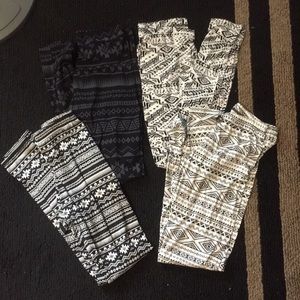 4 pairs of leggings